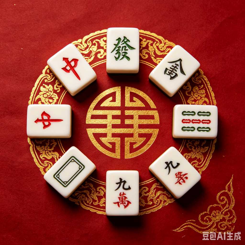 mini mahjong tiles keychain
